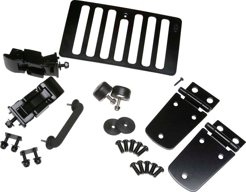 Kentrol 50504 98-06 Jeep Wrangler TJ Hood Kit - Powdercoat Black
