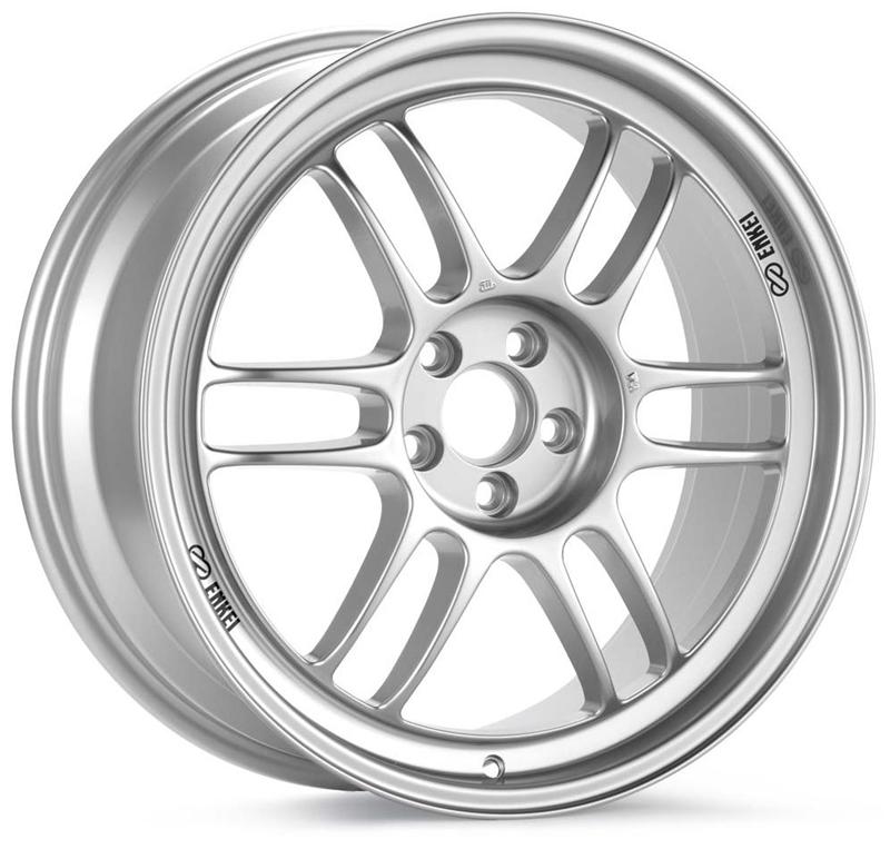 Enkei 3798806535SP RPF1 18x8 5x114.3 35mm Offset 73mm Bore Silver Wheel RX8 / 93-98 Supra
