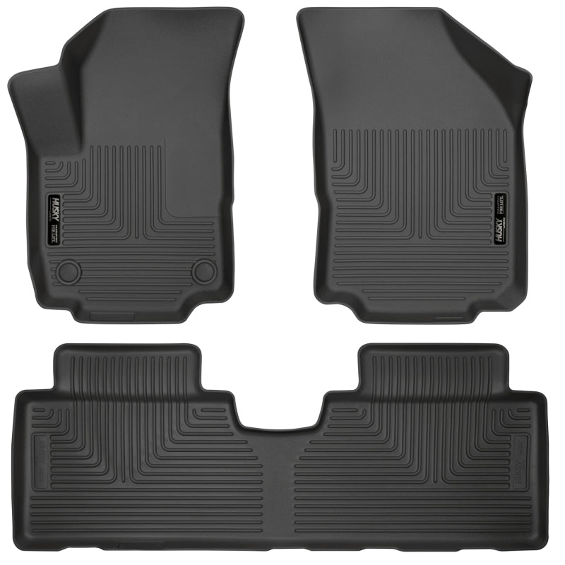 Husky Liners 95151 18-23 GMC Terrain WeatherBeater Black Front & 2nd Seat Floor Liners