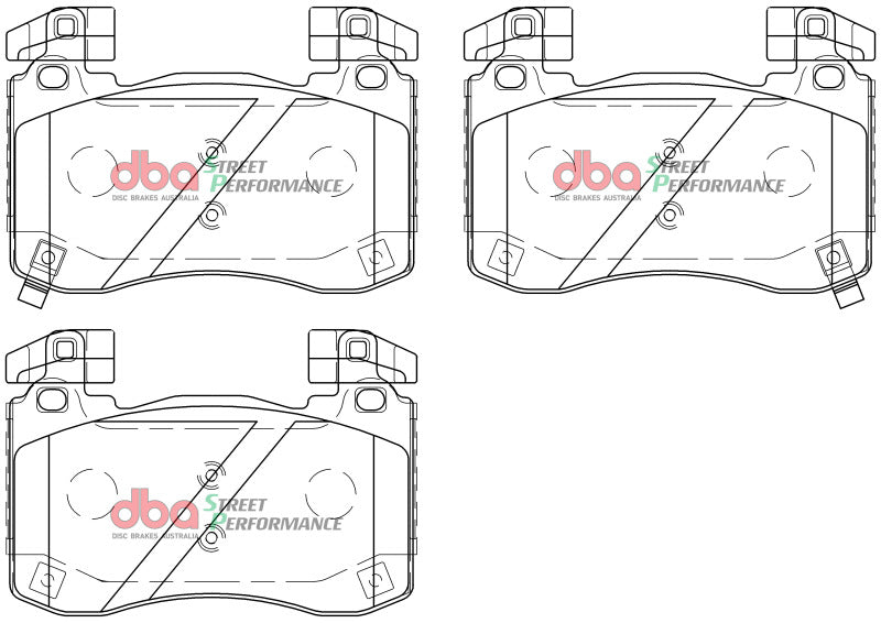 DBA DB15003SP 2018+ Kia Stinger V6 Twin Turbo SP Performance Front Brake Pads