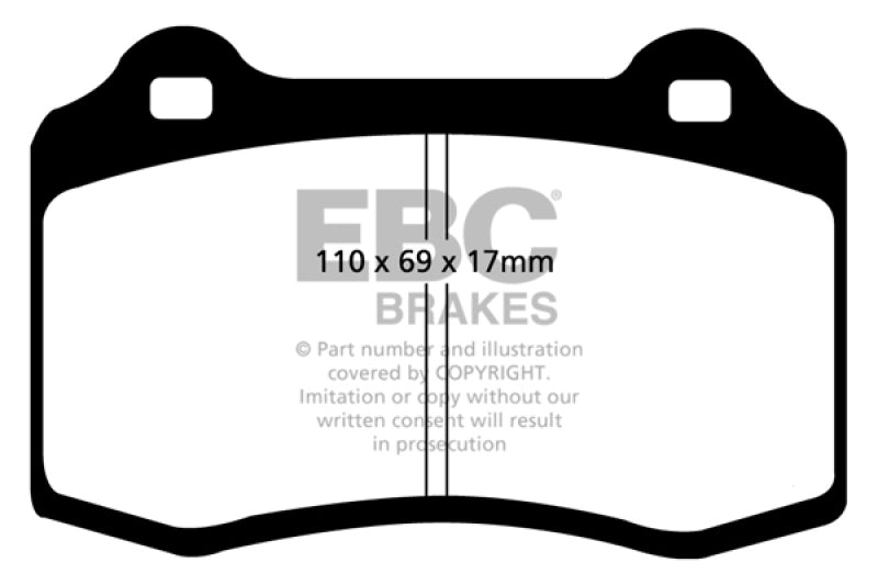EBC DP41031R 92-00 Dodge Viper 8.0 Yellowstuff Front Brake Pads
