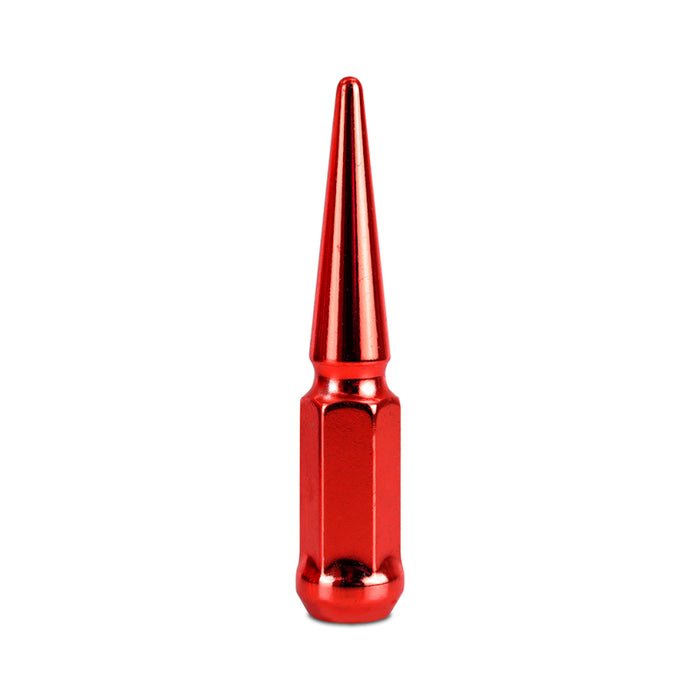 Mishimoto MMLG-SP1215-24RD Steel Spiked Lug Nuts M12 x 1.5 24pc Set Red