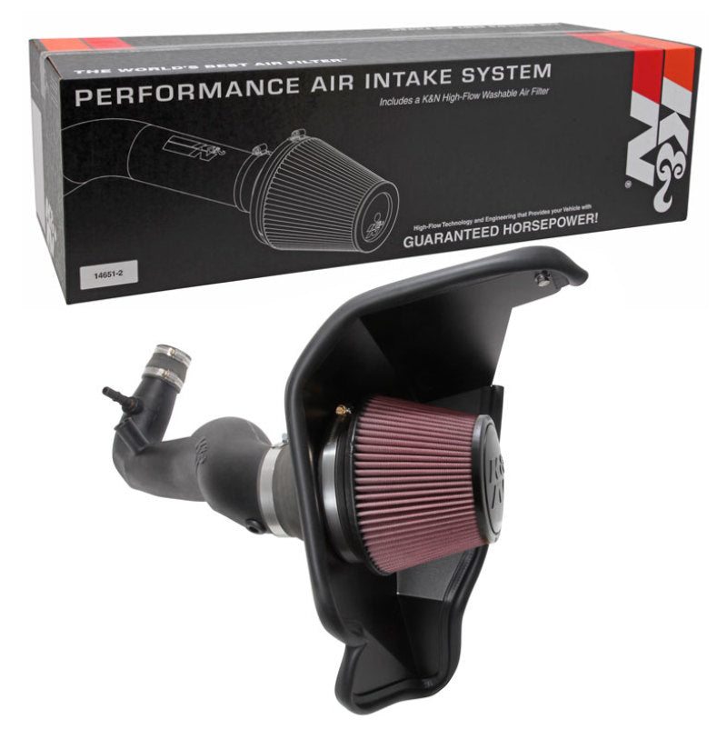 K&N Engineering 63-2606 K&N 2018 Ford Mustang L4-2.3L F/I AirCharger Performance Intake