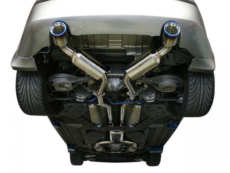 Injen SES1987TT 03-08 350Z Dual 60mm SS Cat-Back Exhaust w/ Built In Resonated X-Pipe