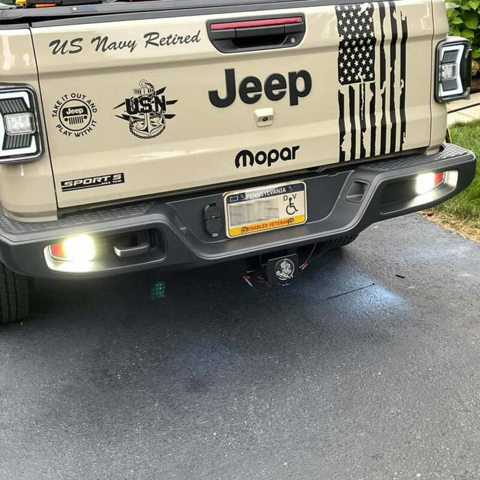 ORACLE Lighting 5881-504 Oracle Jeep Gladiator JT Rear Bumper LED Reverse Lights w/ Plug & Play Harness - 6000K
