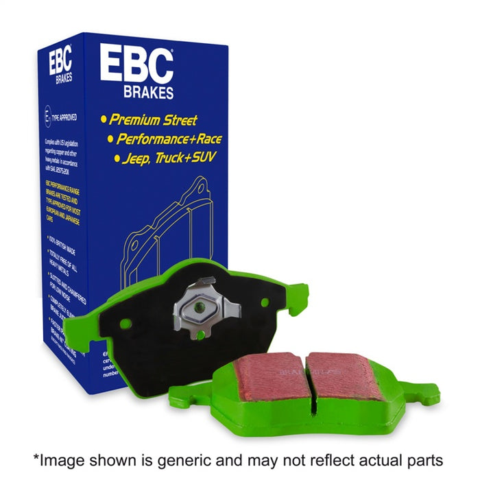 EBC DP61802 07-13 Acura MDX 3.7 Greenstuff Rear Brake Pads (For 12.6in. Rotors)