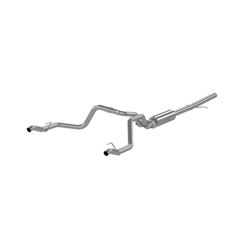 MBRP S5085AL 2019 Chevrolet Silverado 1500 4.3L/5.3L 2.5in Cat Back Dual Rear Exit - Aluminized
