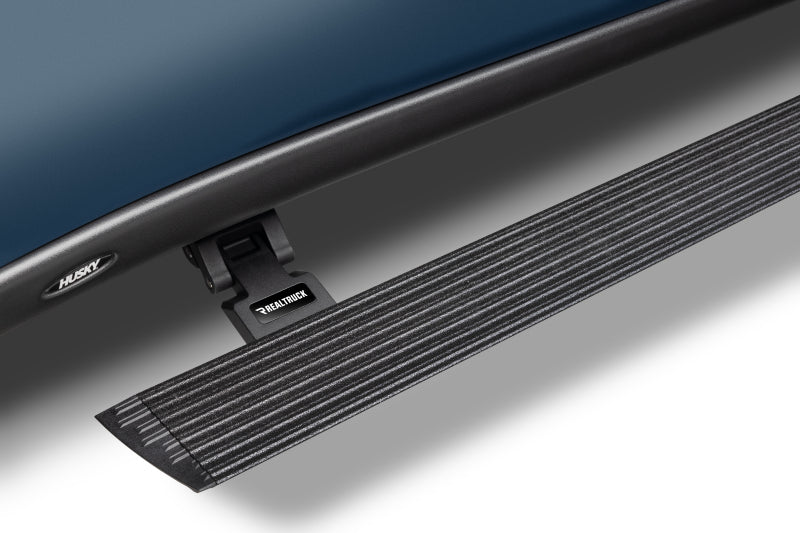 Go Rhino 20404887PC RealTruck 19-25 Chevy Silverado 1500 CC 4dr VoltStep Electric Running Board Kit - Tex. Blk