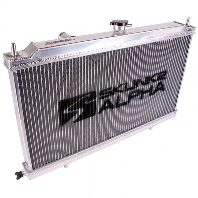 Skunk2 Racing 349-05-1500 Skunk2 Alpha Series 88-91 Honda CRX/Civic Radiator (Full Size) (Dual Core) (Manual Trans.)
