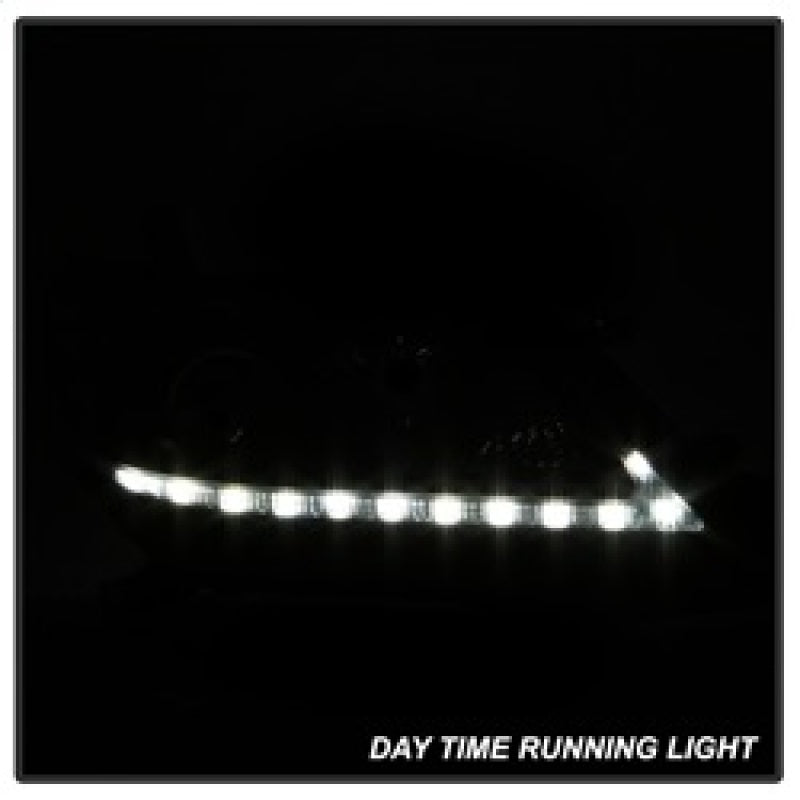 SPYDER 5083982 Spyder Toyota Sienna 2011-2014 Projector Headlights - DRL LED - Black PRO-YD-TSEN11-DRL-BK