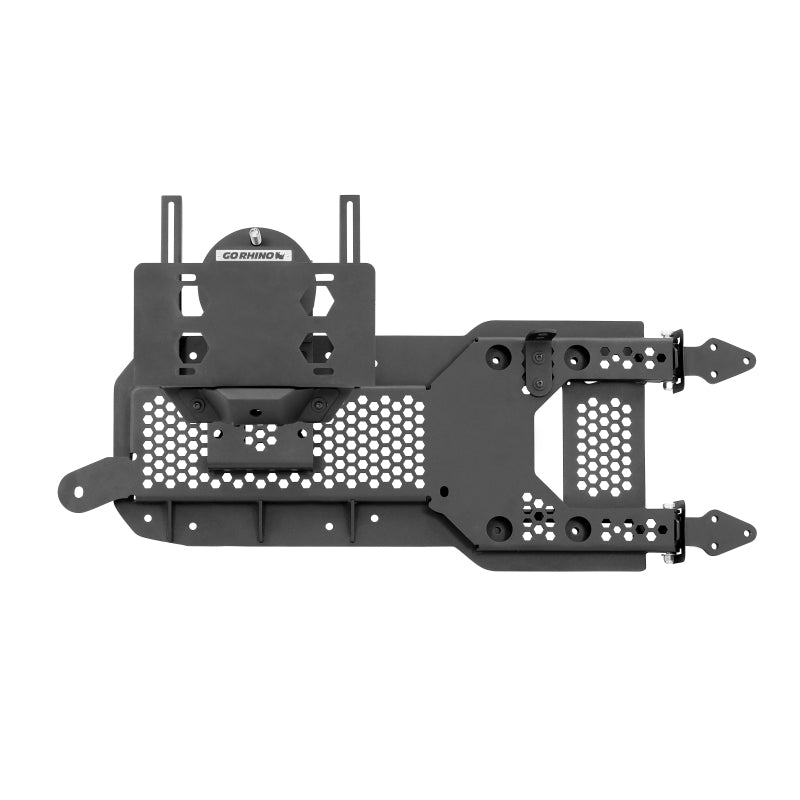 Go Rhino 27137T 08-22 Jeep Wrangler JL/JLU Body Mount Spare Tire Carrier - Tex. Blk