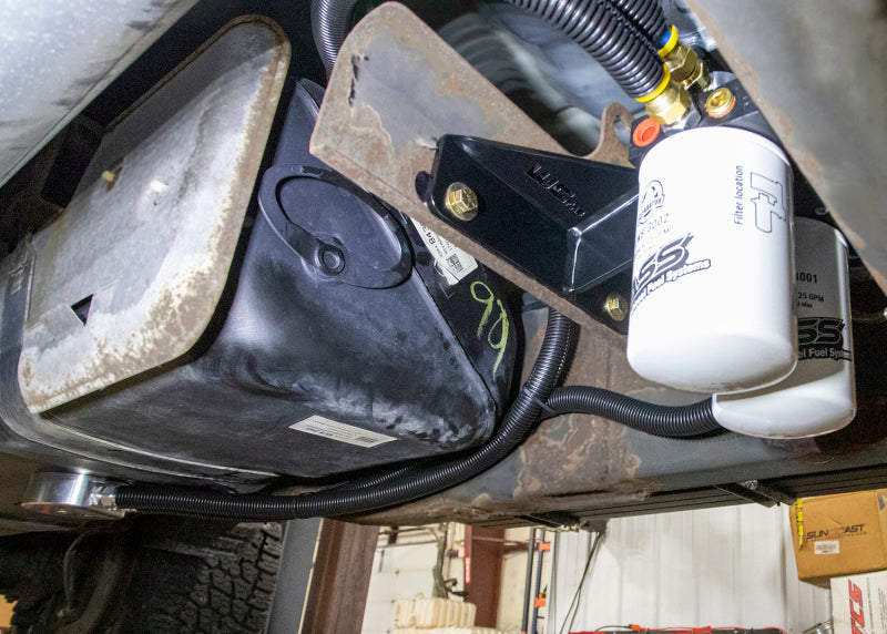Wehrli WCF100269 11-16 Chevrolet 6.6L Duramax FASS Fuel System Relocation Bracket (Crew Cab Only)