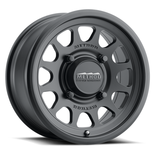 Method Wheels MR41457012552 Method MR414 Bead Grip 15x7 / 5+2/38mm Offset / 5x4.5 / 76mm CB Matte Black Wheel