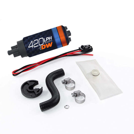 DeatschWerks 9-421-1014 Deatschwerks DW420 Series 420lph In-Tank Fuel Pump w/ Install Kit For 85-97 Ford Mustang