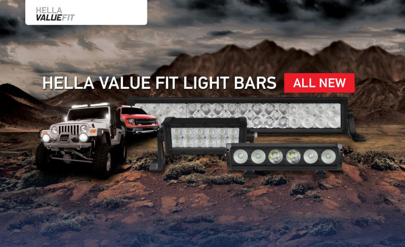 Hella 357208101 Value Fit Sport 22in - 120W LED Light Bar - Dual Row Combo Beam