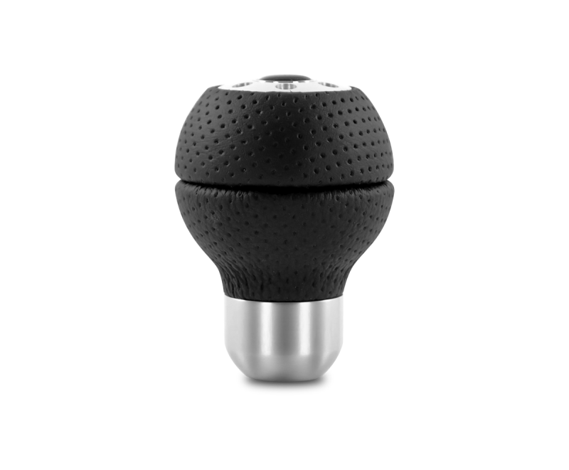 MOMO RACAIR Momo Race Shift Knob - Black Airleather, Aluminum Insert