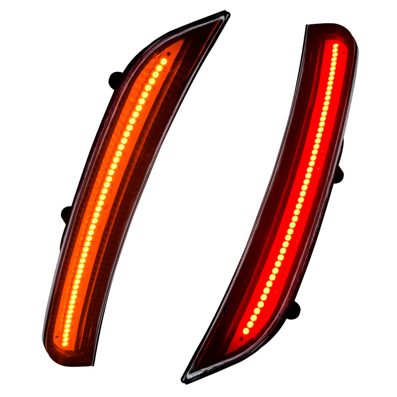 ORACLE Lighting 9880-PY4-C Oracle 15-21 Dodge Charger Concept Sidemarker Set - Clear - Yellow Jacket (PY4)