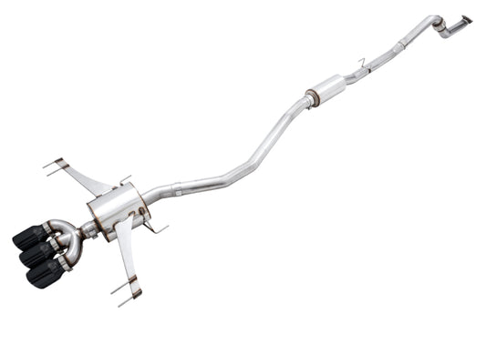 AWE Tuning 3015-53006 2017+ Honda Civic Type R Touring Edition Exhaust w/Front Pipe & Triple Diamond Black Tips