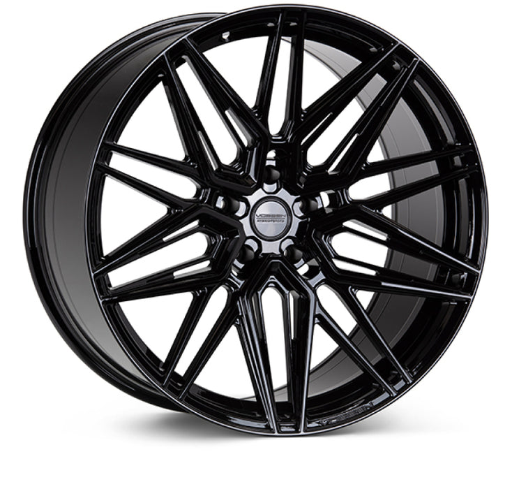 Vossen HF7-9B61 HF-7 19x8.5 / 5x120 / ET30 / Flat Face / 72.56 - Gloss Black Wheel