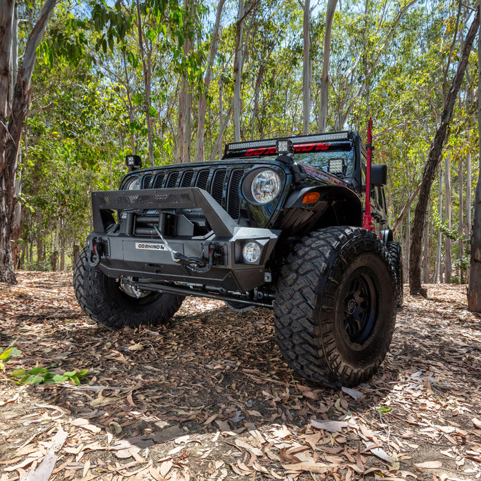 Go Rhino 230111T 07-20 Jeep Wrangler JL/JLU/JK/JKU/Gladiator JT Trailline Front Stubby Bumper