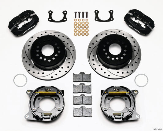 Wilwood 140-7140-D Forged Dynalite P/S Park Brake Kit Drilled New Big Ford 2.50in Offset
