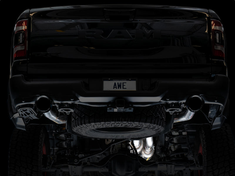 AWE Tuning 3015-33005 2021 RAM 1500 TRX 0FG Cat-Back Exhaust - Diamond Black Tips