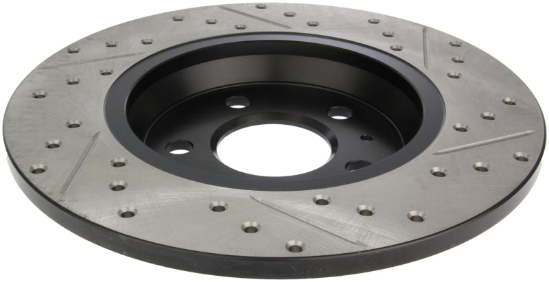 Stoptech 127.33127R StopTech Power Slot 09-10 Audi A4/A4 Quattro / 08-10 A5 / 10 S4 Rear Right Drilled & Slotted Rotor