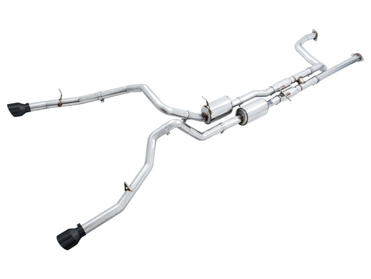 AWE Tuning 3015-33005 2021 RAM 1500 TRX 0FG Cat-Back Exhaust - Diamond Black Tips