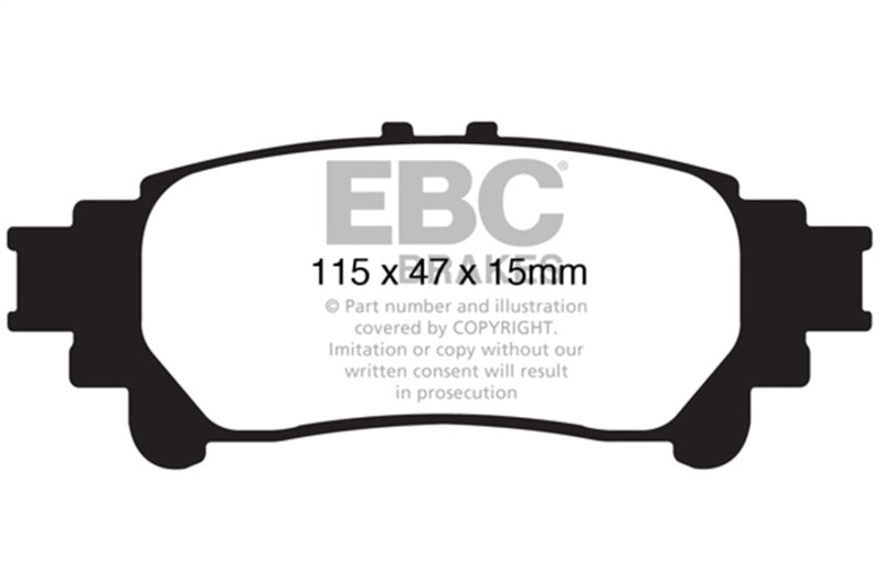 EBC DP41850R 13+ Lexus GS350 3.5 RWD Yellowstuff Rear Brake Pads