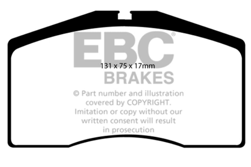 EBC DP3997C 93-95 Porsche 911 (964) 3.6 Turbo Redstuff Front Brake Pads