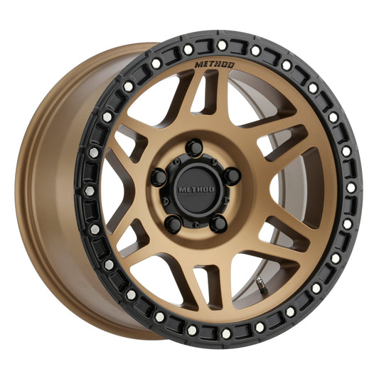 Method Wheels MR31278558900 Method MR312 17x8.5 0mm Offset 5x150 110.5mm CB Method Bronze/Black Street Loc Wheel