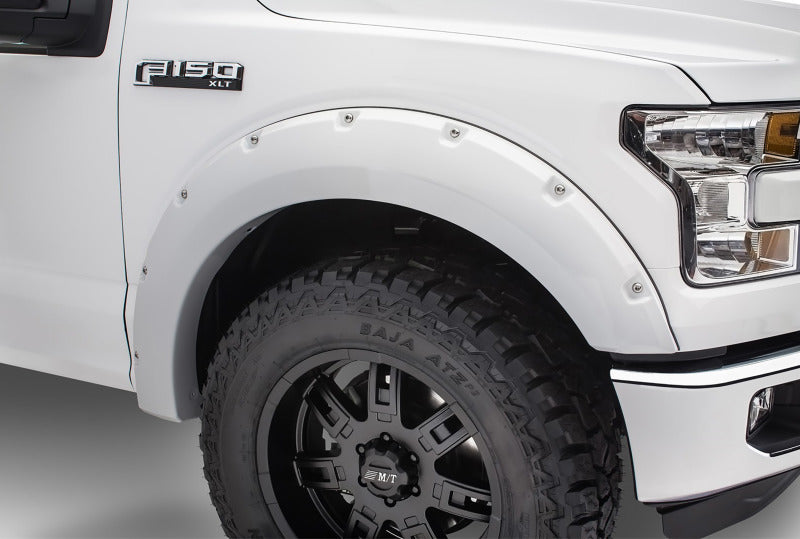 Bushwacker 20942-12 17-18 Ford F-250 Super Duty Pocket Style Flares 4pc - Oxford White