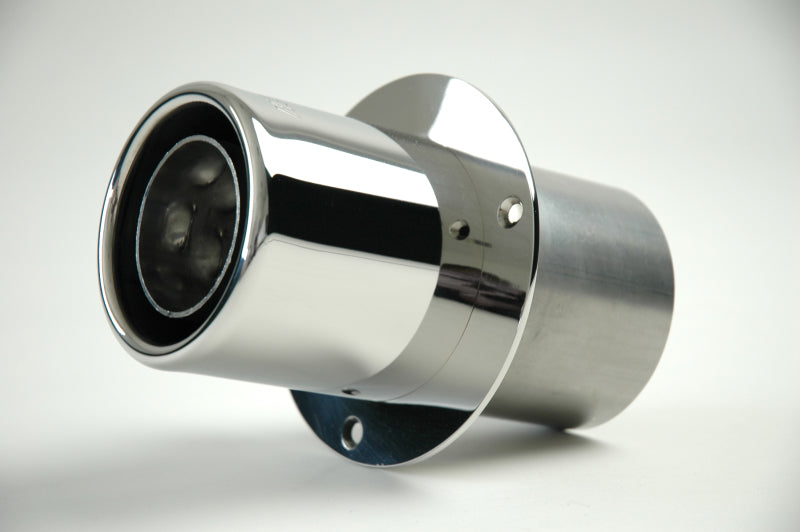 Gibson 310002 Marine Power Tip Muffler (Pair) Transom Mount - 4in Inlet/4in Length - Stainless