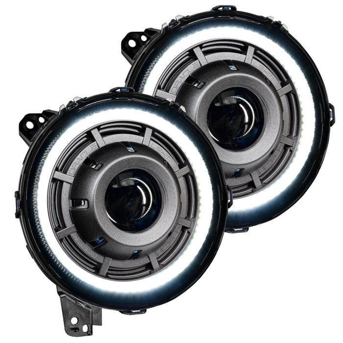 ORACLE Lighting 5839-504-PAU Oracle Jeep Wrangler JL Oculus Bi-LED Projector Headlights- Graphite Metallic - 5500K