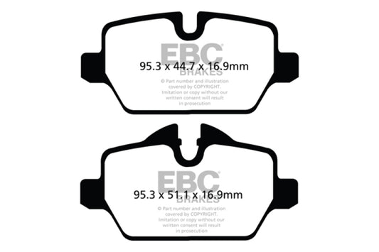 EBC DP32102C 10+ Mini Countryman 1.6 Cooper Redstuff Rear Brake Pads