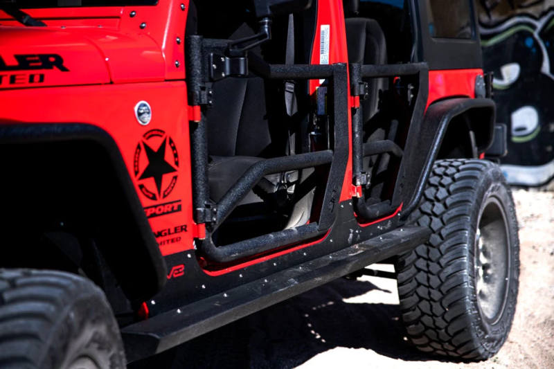 Body Armor 4x4 JK-6154 07-18 Jeep Wrangler JK Tube Doors Front Pair