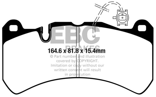 EBC DP52354NDX 2016+ Alfa Romeo Giulia 2.9L Twin Turbo Bluestuff Front Brake Pads
