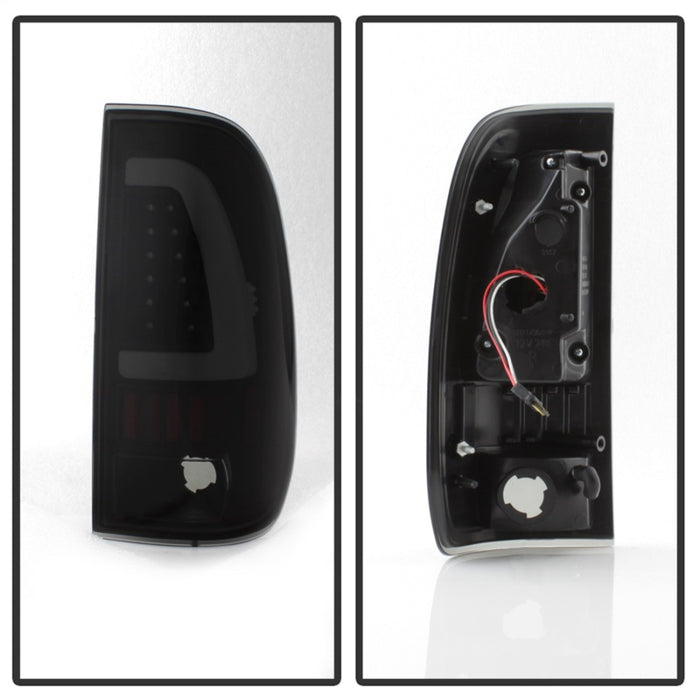 SPYDER 9038501 xTune 97-03 Ford F-150 Light Bar LED Tail Lights - Black Smoke (ALT-ON-FF15097-LBLED-BSM)