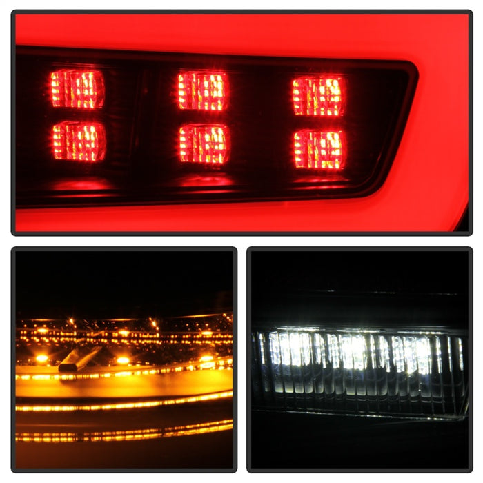 SPYDER 5087966 Spyder 08-11 Subaru Impreza WRX 4DR LED Tail Lights - Black ALT-YD-SI084D-LED-BK