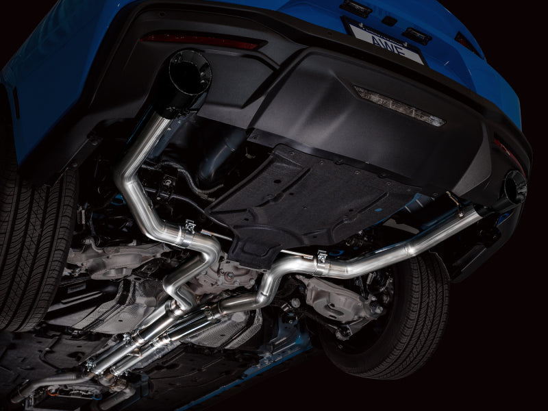 AWE Tuning 3020-33650 AWE 2024 Ford Mustang GT Fastback S650 RWD Track Edition Catback Exhaust w/ Dual Diamond Black Tips