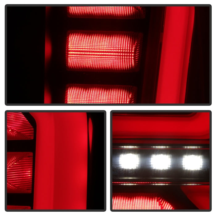 SPYDER 5000286 Spyder GMC Sierra 19-20 Incandescent Bulb Model Only LED Tail Lights - Black ALT-YD-GS19-LED-BK