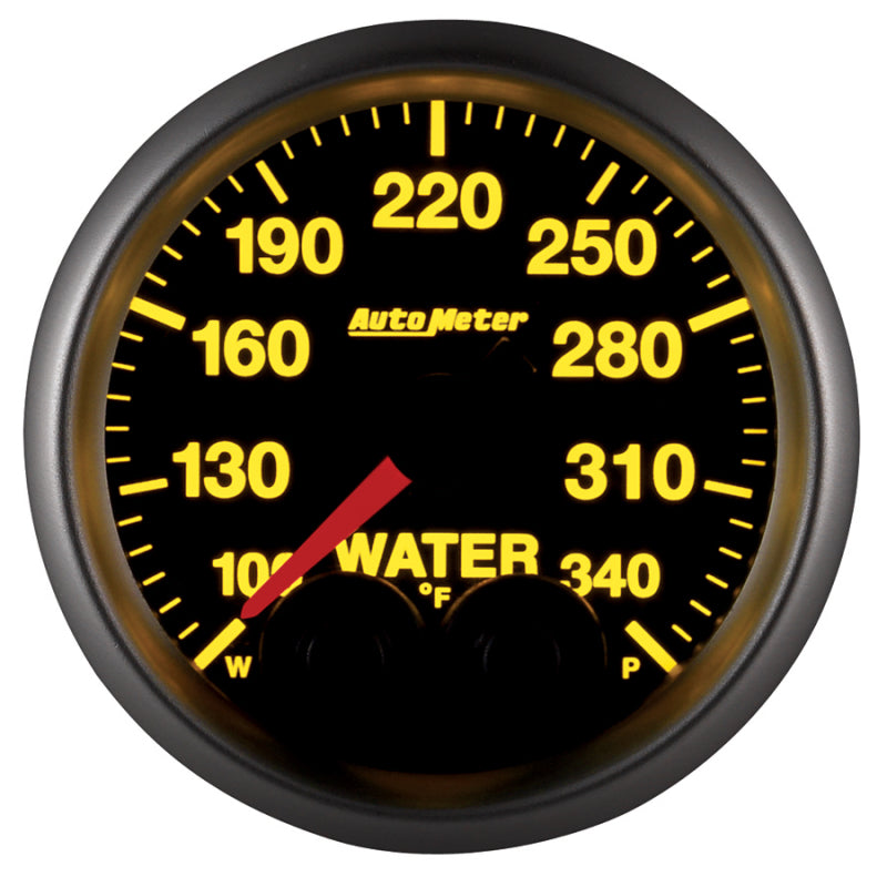 AutoMeter 5655 Autometer Elite 52mm 100-340 Deg F Water Temperature Peak and Warn Gauge w/ Electonic Control