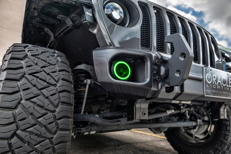 ORACLE Lighting 5846-334 Oracle Jeep Wrangler JK/JL/JT High Performance W LED Fog Lights - w/o Controller