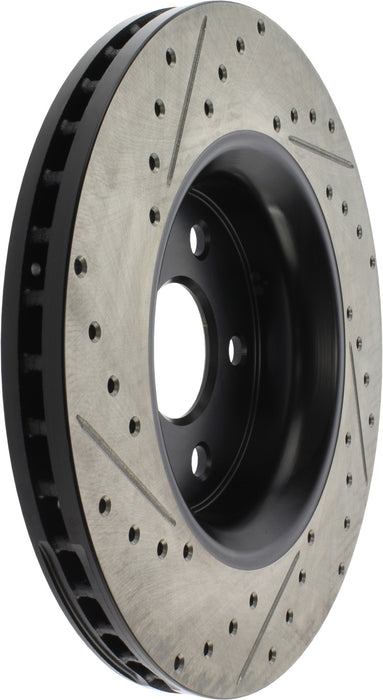 Stoptech 127.58008L StopTech 11-12 Dodge Durango Sport Drilled & Slotted Front Driver-Side Brake Rotor