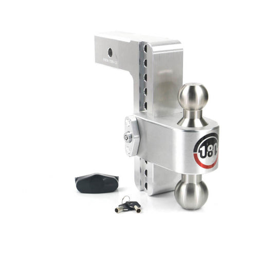 Weigh Safe LTB8-2.5 180 Hitch 8in Drop Hitch & 2.5in Shank (10K/18.5K GTWR) - Aluminum