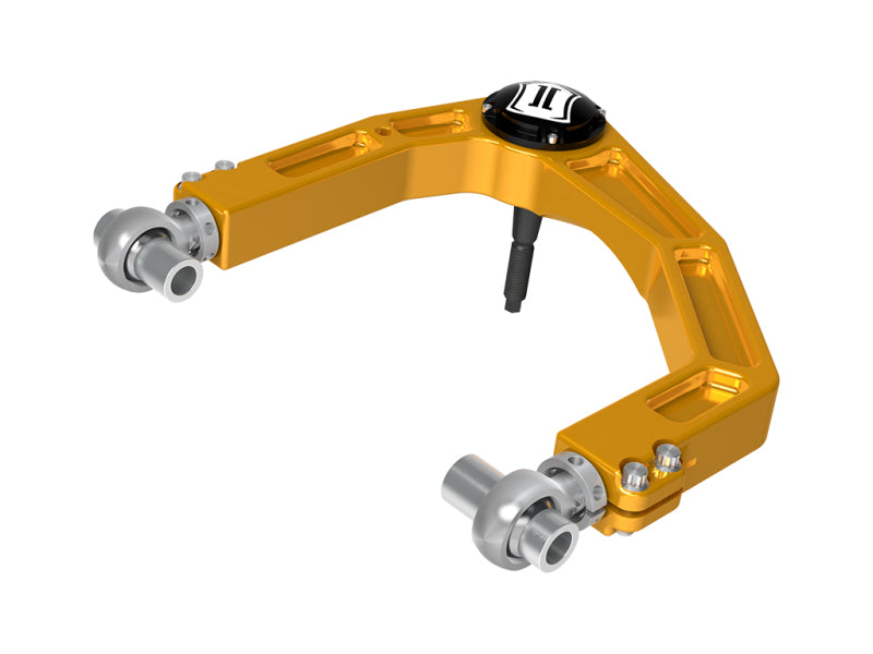 ICON 58552GDJ 2024 Toyota Tacoma Billet Upper Control Arm w/ Delta Joint Pro - Gold Anodized