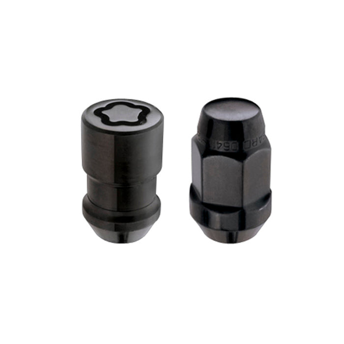 McGard 84538 5 Lug Hex Install Kit w/Locks (Cone Seat Nut / Bulge) M12X1.5 / 3/4 Hex / 1.45in. L - Black