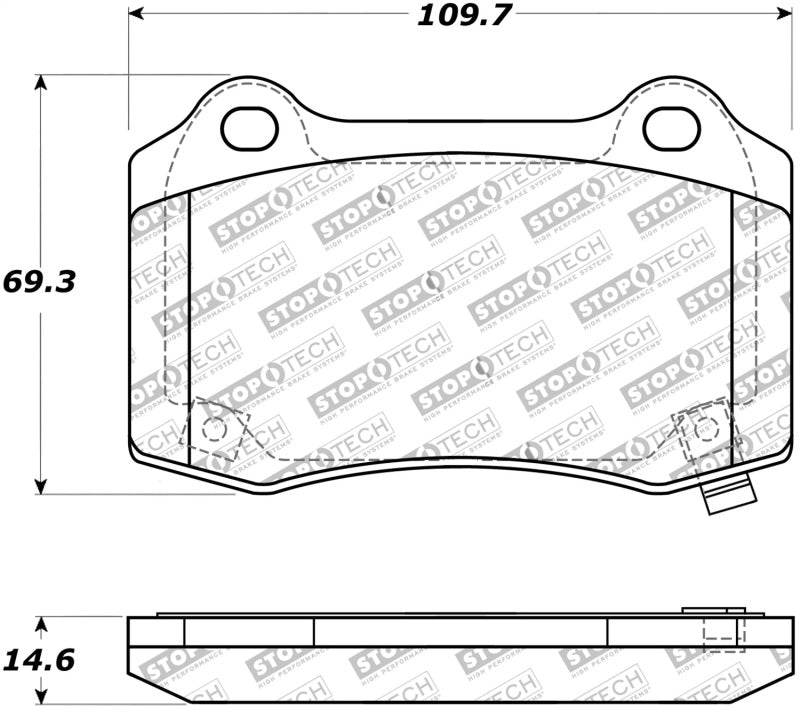 Stoptech 309.10530 StopTech Performance 10+ Camaro Rear Brake Pads