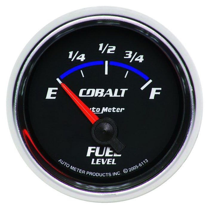 AutoMeter 6113 Autometer Cobalt 52mm 0 E/90 F SSE Fuel Level Gauge
