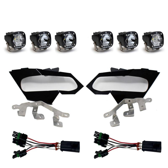 Baja Designs 447075 Can-Am X3 Headlight Kit S1 Laser W/C Headlight Kit